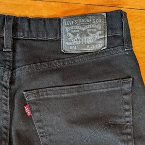 Men's Levi Strauss 541 black jeans, size 31/32